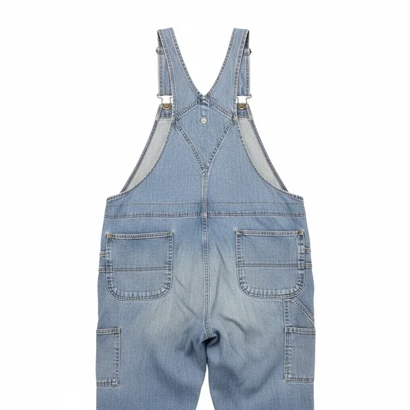 Carhartt Womens Denim Bib Overalls Medium Wash Workwear Style WR008 FBI 2XL - Picture 3 of 6